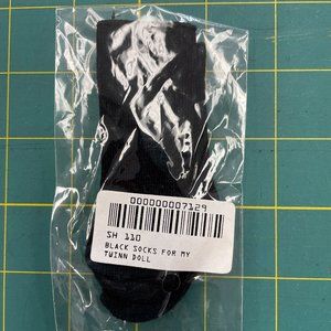 2 PAIR Black Doll Socks for My Twinn Dolls - NEW